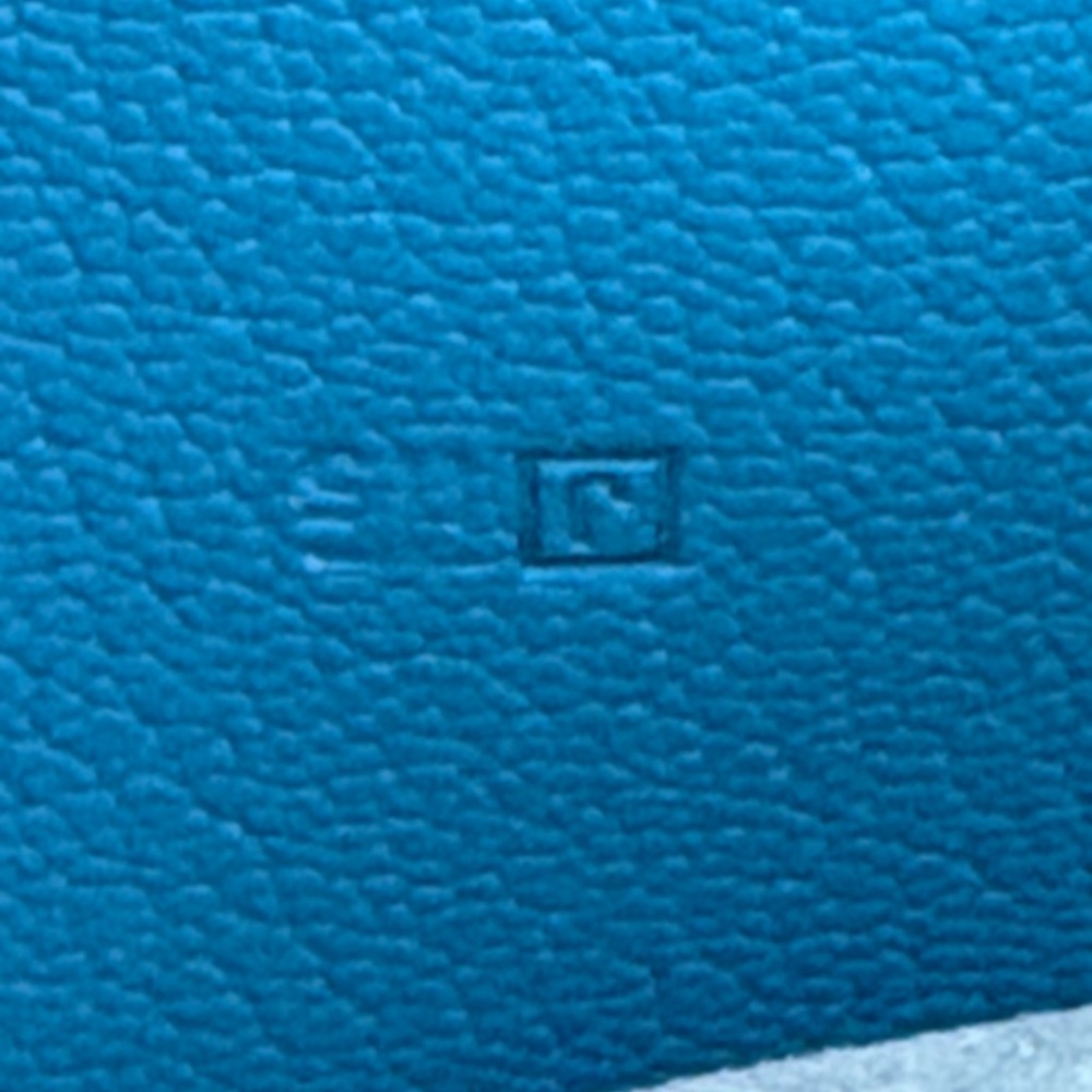 Hermès Chevre Mysore Leather Vision Agenda Cover Teal with Address Book VGUC - Picture 6 of 16